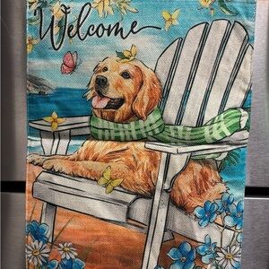 F20-2. Colorful Dog Welcome Flag